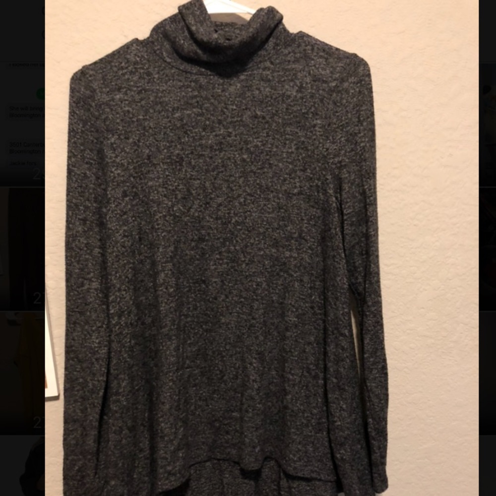 Grey turtleneck